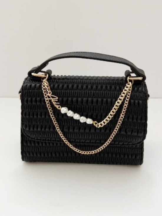 Aldo Handbags - Aldo Black Kaasien Purse Quilted Crossbody Gold Chain Strap & Top Handle NWOT